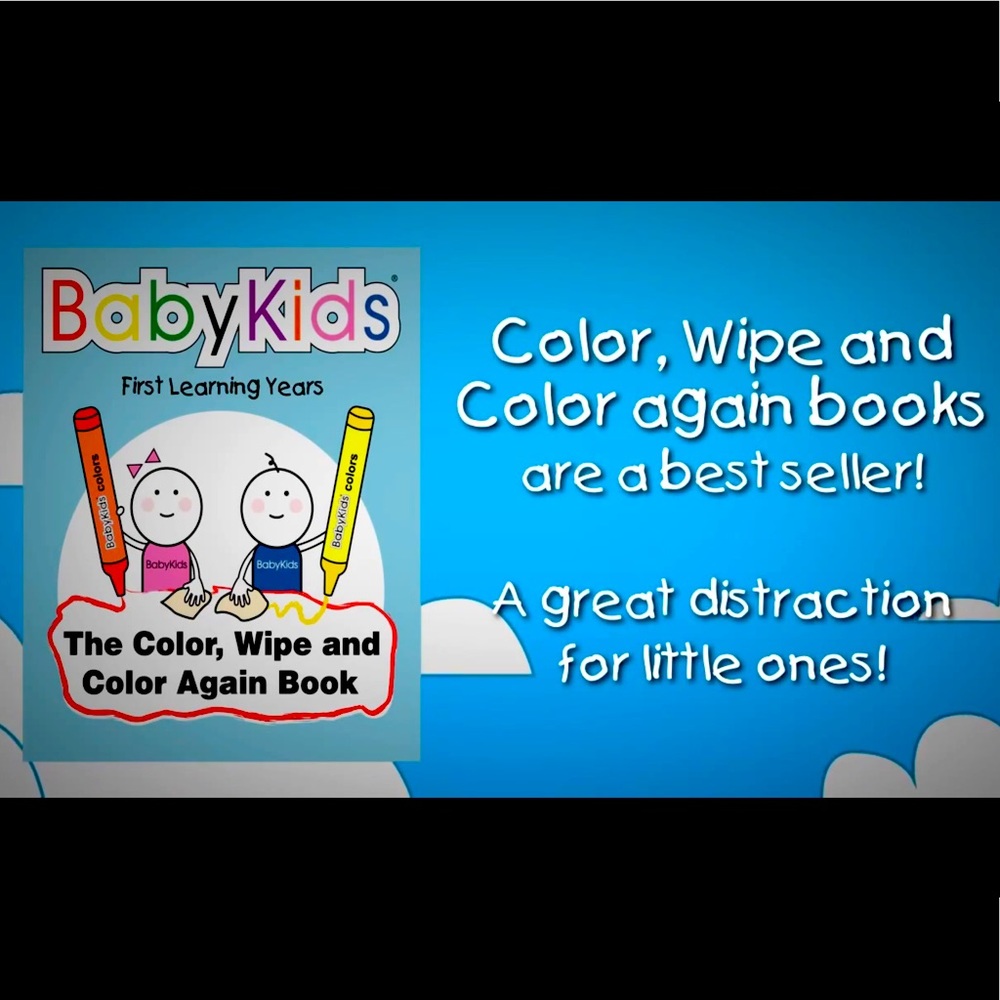 2 Color Wipe and Color Again Books plus Crayons with BONUS Little Ideas Book